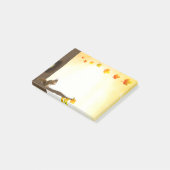Post-it® Notes sur l'écureuil et les feuilles d'automne (Incliné)