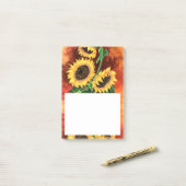 Post-it® Notes sur les bâtonnets de tournesol (Sur un bureau)