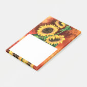 Post-it® Notes sur les bâtonnets de tournesol (Incliné)