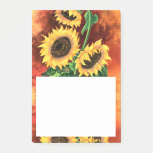 Post-it® Notes sur les bâtonnets de tournesol