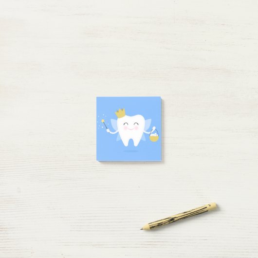 Post-it® Notes sur les bâtonnets pour les dents (Sur un bureau)