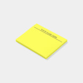 Post-it® Notes sur les billets jaunes (Incliné)