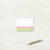 Post-it® Notes sur les billets verts et roses - Personnalis (Sur un bureau)