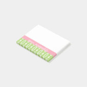 Post-it® Notes sur les billets verts et roses - Personnalis (Incliné)