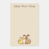 Post-it® Notes sur les chiens et les chats (Devant)