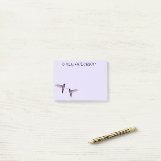 Post-it® Notes sur les colibris (Sur un bureau)