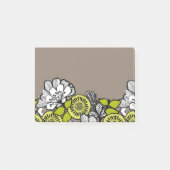 Post-it® Notes sur les fleurs grises (Devant)