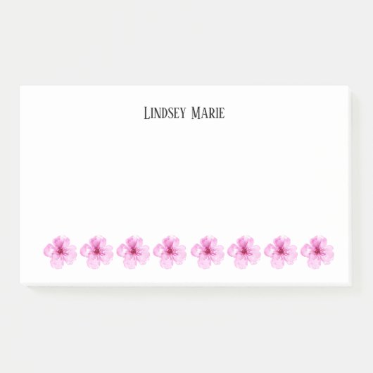Post-it® Notes sur les fleurs personnalisées (Devant)