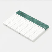 Post-it® Notes sur les grandes prévisions hebdomadaires (Incliné)