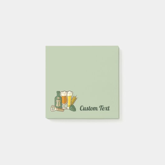 Post-it® Notes sur les icônes de bière (Devant)