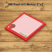 Post-it® Notes sur l'icône de fraise
