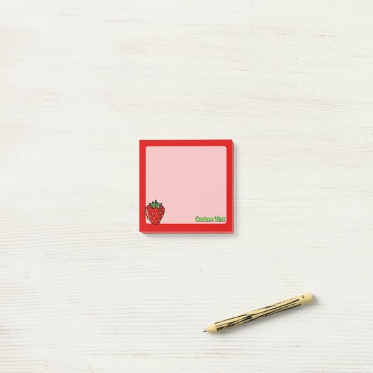 Post-it® Notes sur l'icône de fraise (Sur un bureau)