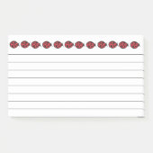 Post-it® Notes sur Red Ladybug Post (Devant)