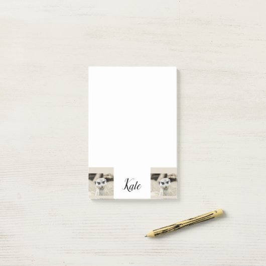 Post-it Notes Suricate (Sur un bureau)