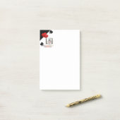 Post-it Notes Teddy Bear cœurs floraux (Sur un bureau)