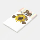 Post-it® Notes Teddy Bear Sunflower  (Incliné)