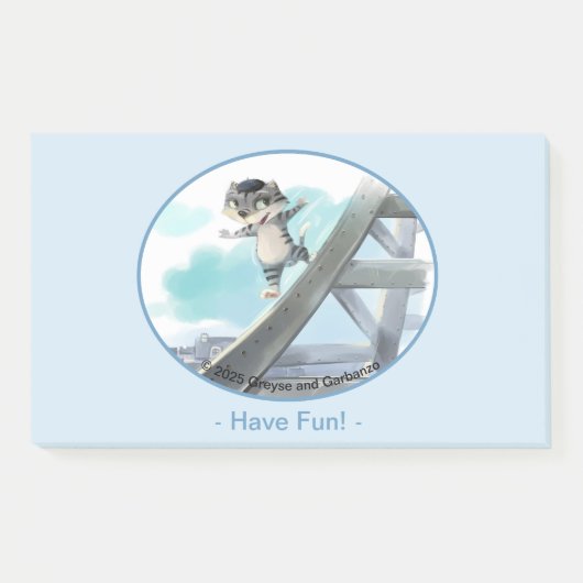 Post-it® Notes Tour Eiffel 10" x 6" - Amusants (Devant)