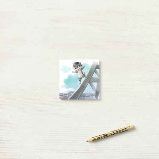 Post-it® Notes Tour Eiffel 3" x 3" (Sur un bureau)