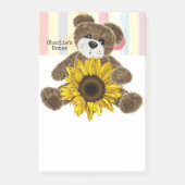 Post-it® Notes Tournesol Petit Ours Teddy (Devant)