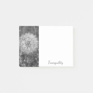 Post-It Notes tranquilles noir et blanc en relief