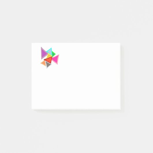 Post-it® Notes Triangles Colorés (Devant)