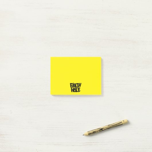 Post-It notes trou de terre (Sur un bureau)