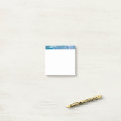 Post-it® Notes Turquoises Abstraites 3" x 3" (Sur un bureau)