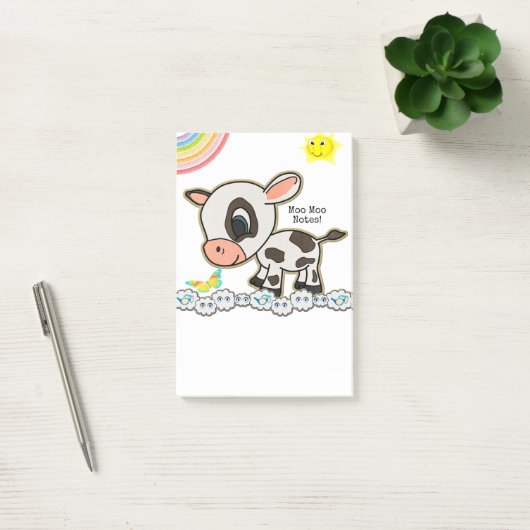 Post-it® Notes Vache Sun Rainbow Butfly (Bureau)