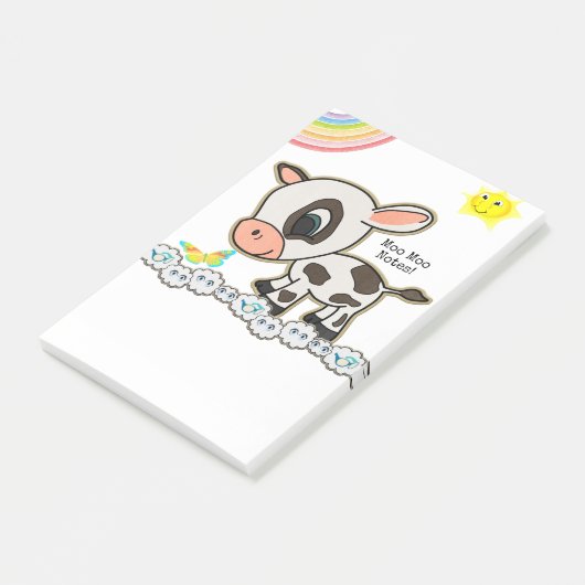 Post-it® Notes Vache Sun Rainbow Butfly (Incliné)