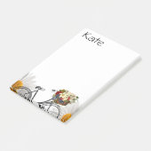 Post-it Notes Vélo Floral (Incliné)