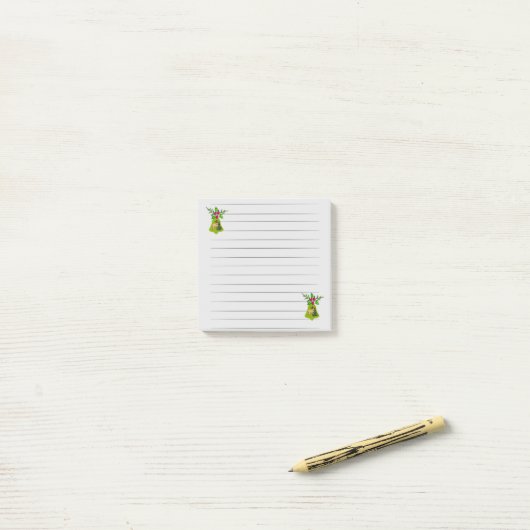 Post-it Notes Vert Bell (Sur un bureau)