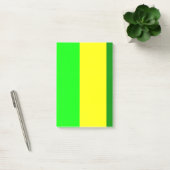 Post-it Notes Vert Jaune Rayure (Bureau)