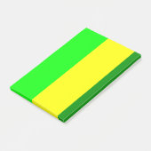 Post-it Notes Vert Jaune Rayure (Incliné)