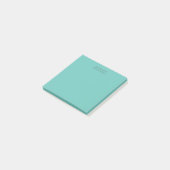 Post-it® Notes vert sarcelle personnalisées (Incliné)