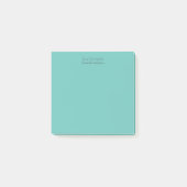 Post-it® Notes vertes Turquoises personnalisées (Devant)