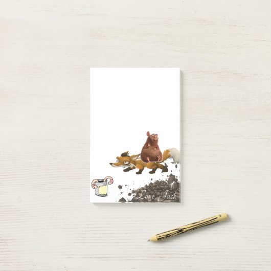 Post-it Notes Vos Muis Worm (Op bureau)