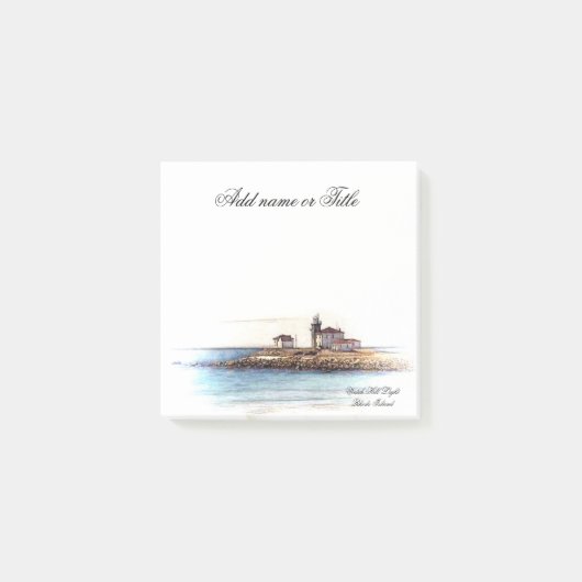 Post-it notes Watch Hill Lighthouse Rhode Island (Voorkant)