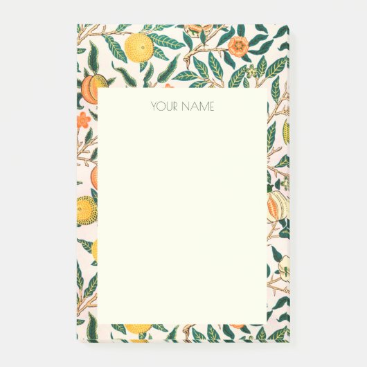 POST-IT NOTES WILLIAM MORRIS YELLOW POMEGRANATES (Voorkant)