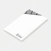 Post-it Notes Wit en Zwart Geruit (Schuin)