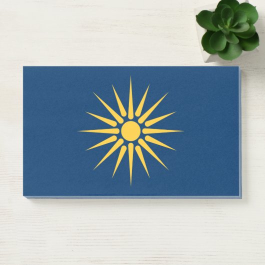 Post-it® Notes with flag of Macedonia, Greece (Bureau)