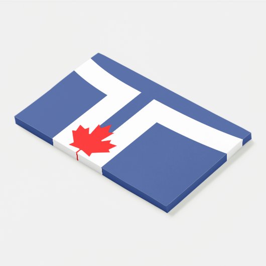 Post-it® Notes with flag of Toronto, Canada (Incliné)