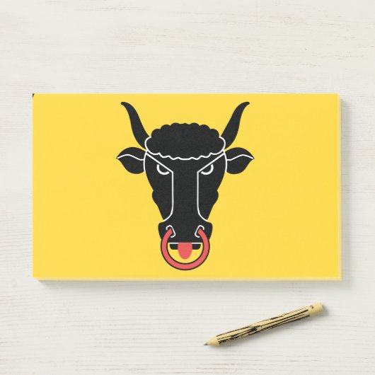 Post-it® Notes with flag of Uri, Switzerland (Sur un bureau)