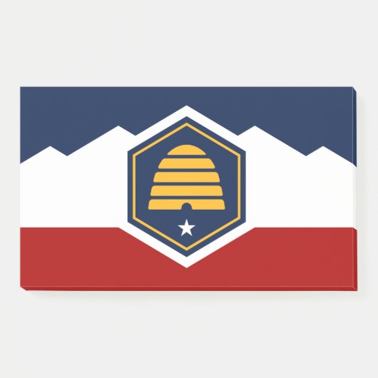 Post-it® Notes with new flag of Utah, USA (Devant)