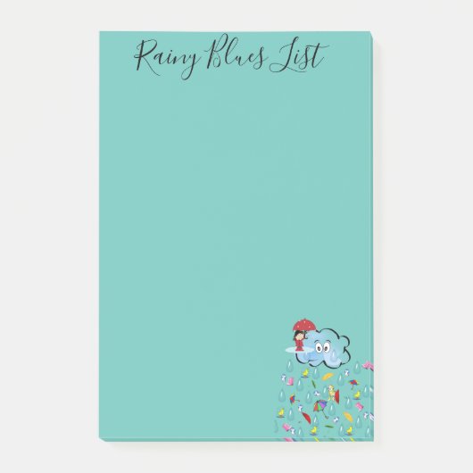 Post-it Notes Wolken Paraplu's (Voorkant)