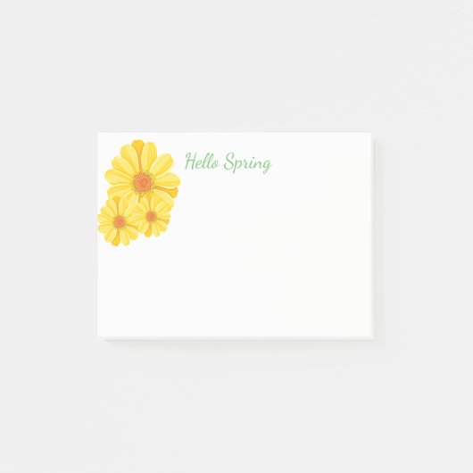 Post-it-Notes-Yellow Flowers Post-it® Notes (Voorkant)