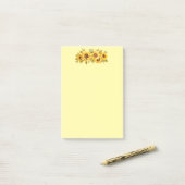 Post-it-Notes-zonnebloemen Post-it® Notes (Op bureau)