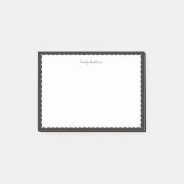 Post-it® notes zwarte gescand Border Polka Dot (Voorkant)