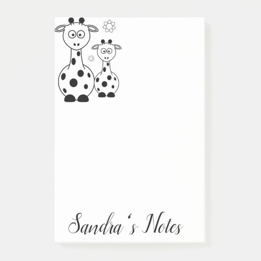 Post-it Notities Kleuren Giraffe Post-it® Notes (Voorkant)