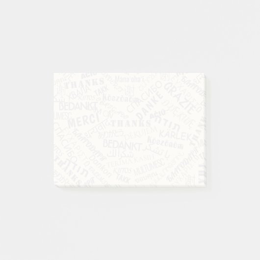 Post-it® Notities met tekst BEDANKT Notes (Voorkant)