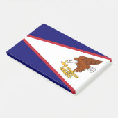 Post-it Notities met vlag van Amerikaans-Samoa, Ve Post-it® Notes (Schuin)